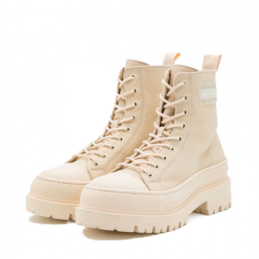 canvas-ankle-boots-with-thick-sole