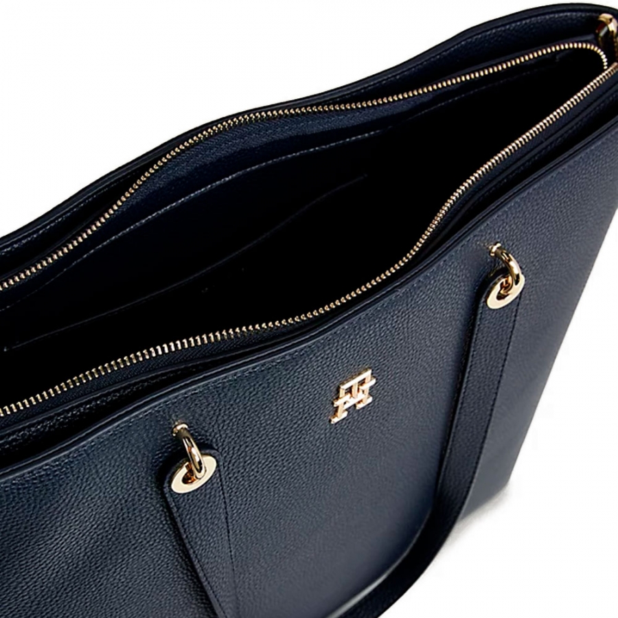 borsa-tote-space-blu-con-emblema