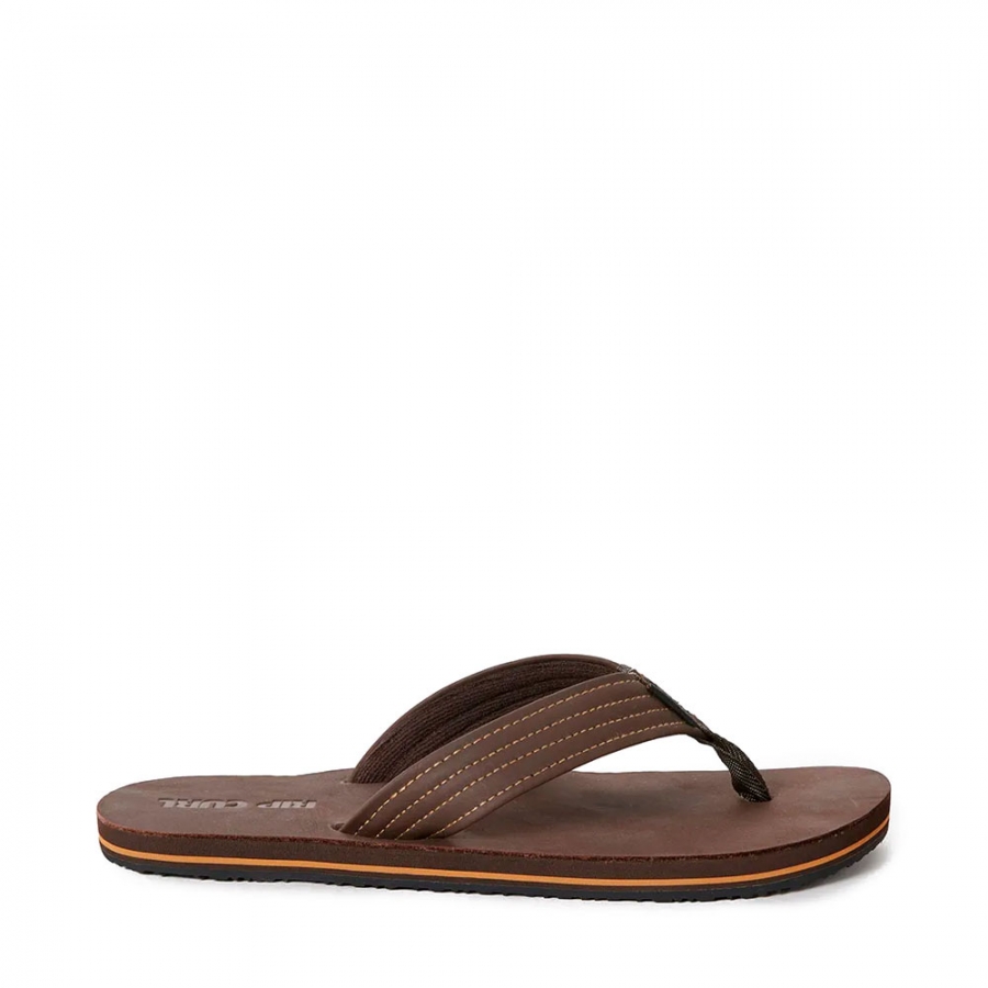 revival-leder-dunkelbraune-flip-flops