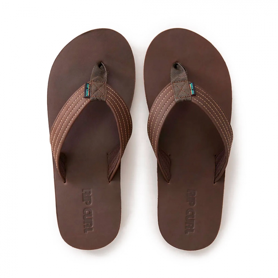 revival-leder-dunkelbraune-flip-flops