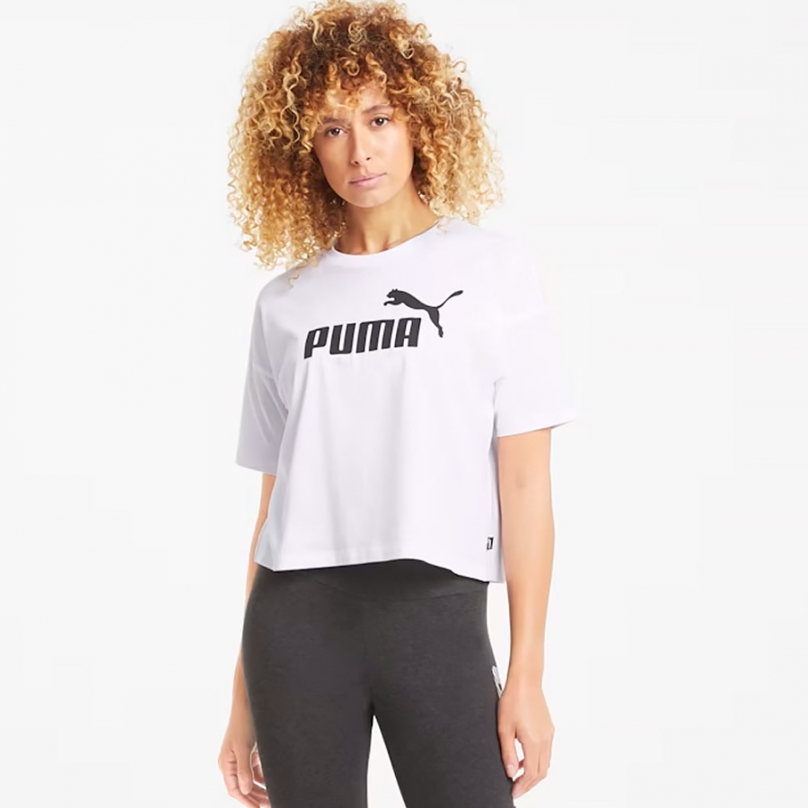 camiseta-corta-para-mujer-essentials-logo