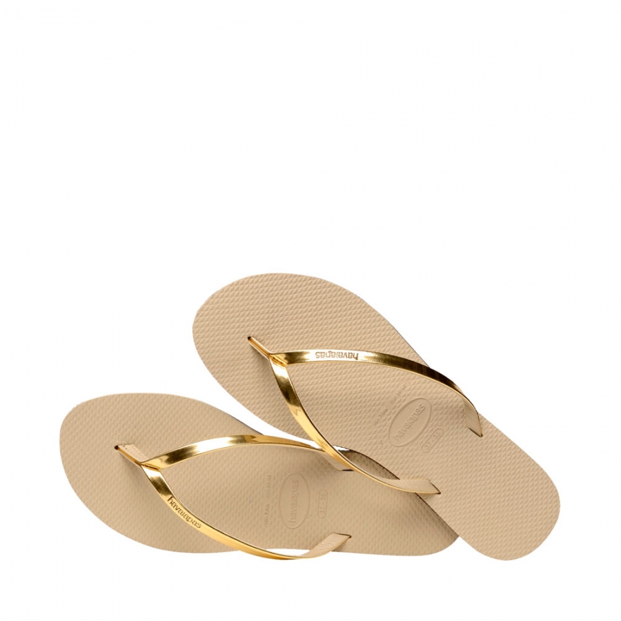 metallic-golden-flip-flops
