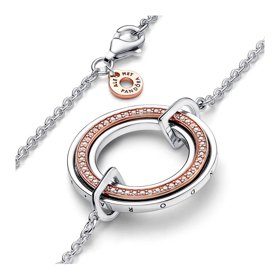 pandora-two-tone-pave-logo-necklace