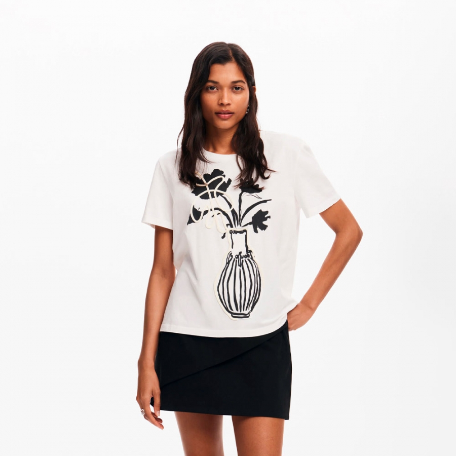 t-shirt-ombre-uni-avec-vase