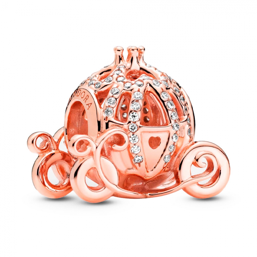 disney-x-colgante-789189c01-disney-cinderella-pumpkin-coach-14k-rose-plated-with-clear-cubic-zirconia