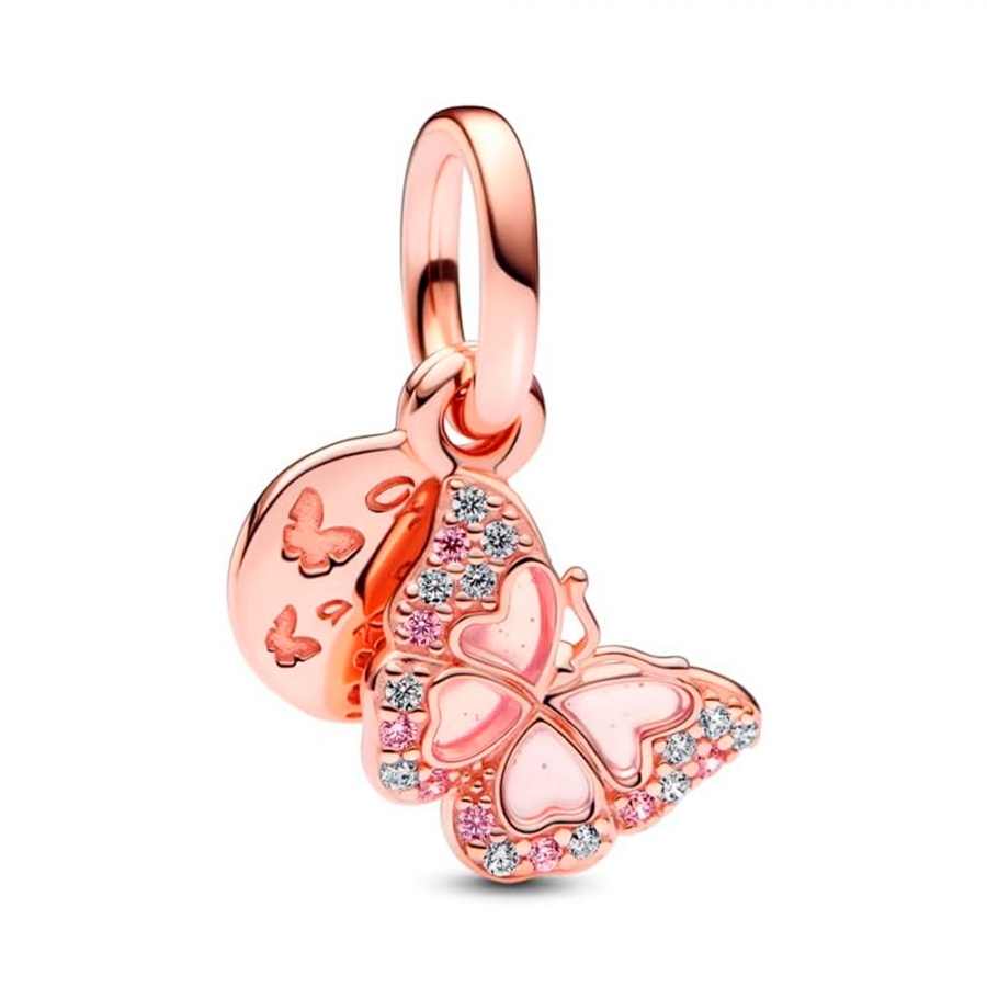 charm-pendentif-double-papillon-rose-782555c01