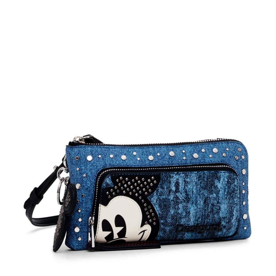 mickey-denim-edge-plain-wallet