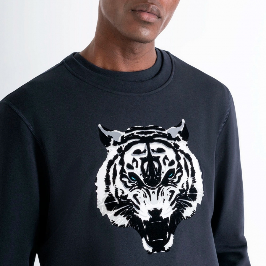 sudadera-regular-fit-con-estampado-de-tigre