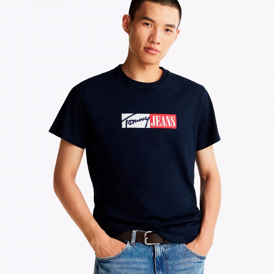 slim-fit-t-shirt-with-distinctive-logo