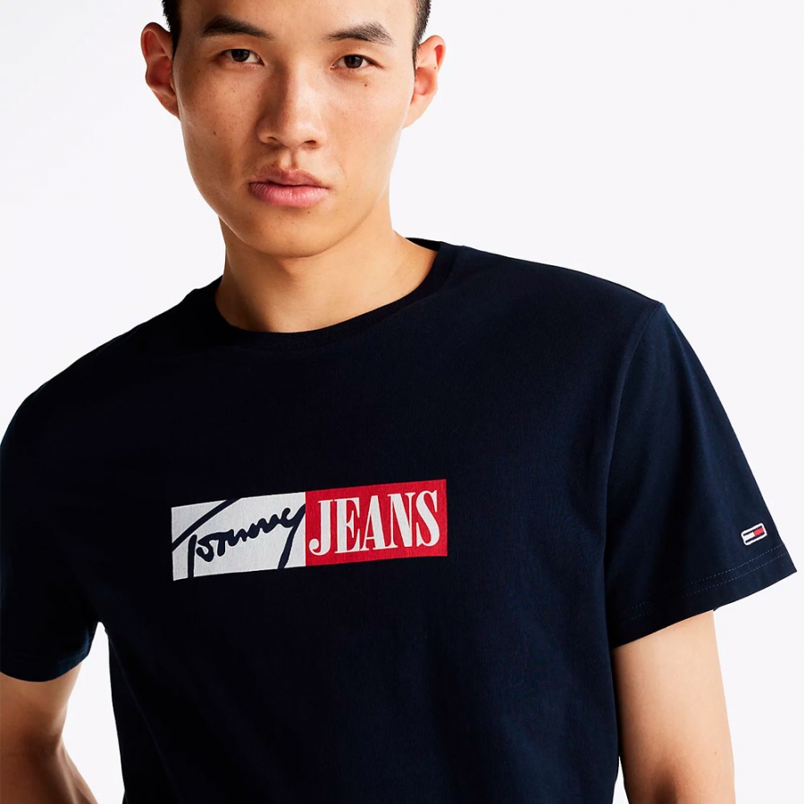 slim-fit-t-shirt-with-distinctive-logo