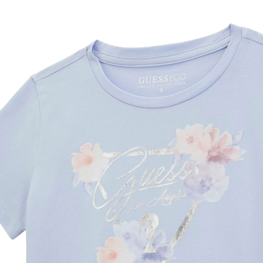 camiseta-con-logotipo-triangulo-floral-kids