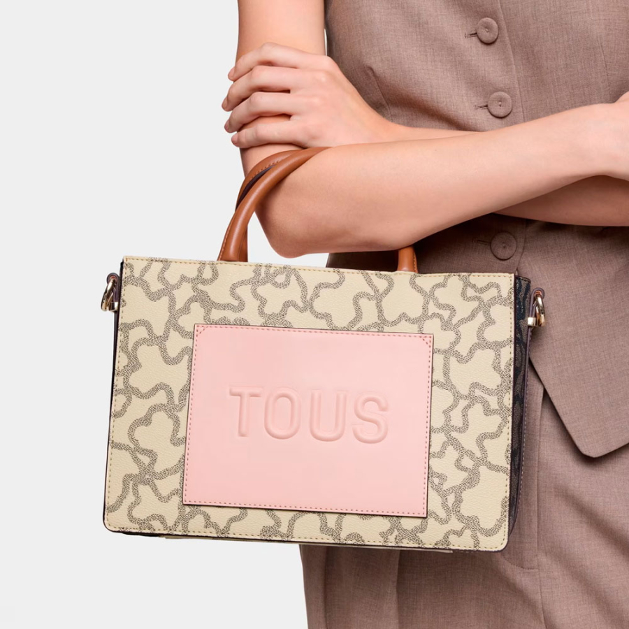 borsa-shopping-media-amaya-kaos-icon-beige-di-tous