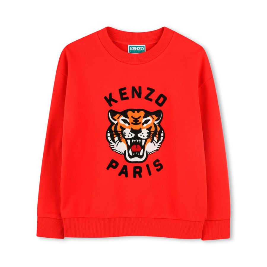 sweat-shirt-imprime-tigre-enfant