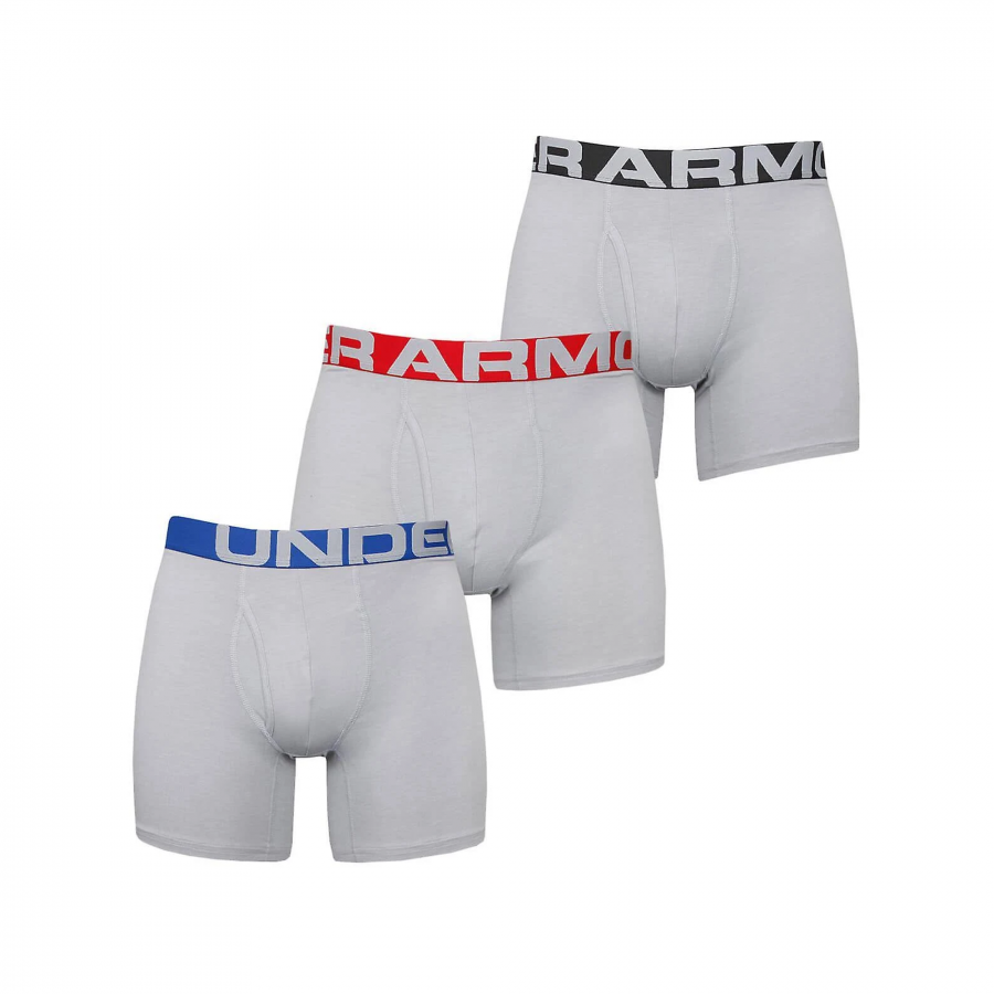 Under Armour Charged Cotton 6In confezione da 3 boxer