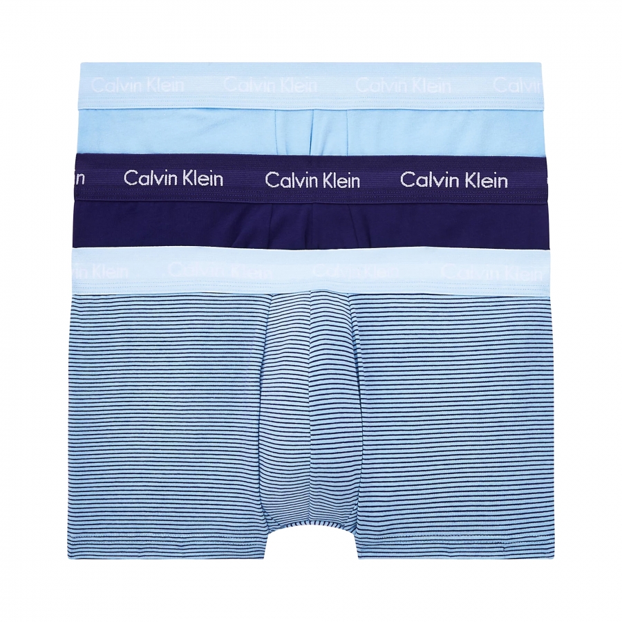 Confezione da 3 boxer Calvin Klein a vita bassa in cotone elasticizzato