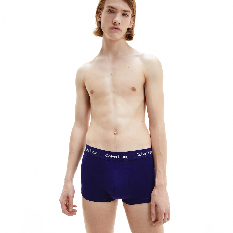 Calvin Klein - Lot de 3 boxers taille basse en coton stretch