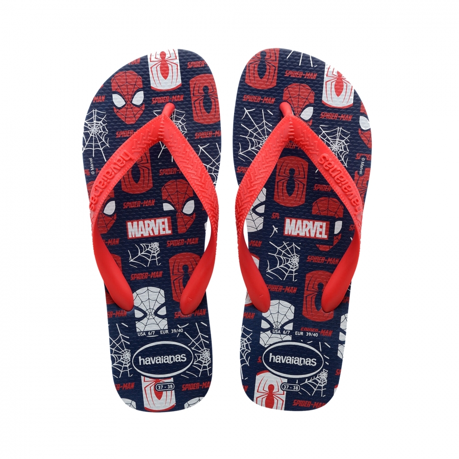 sandali-havaianas-top-marvel-logomania-blu-navy